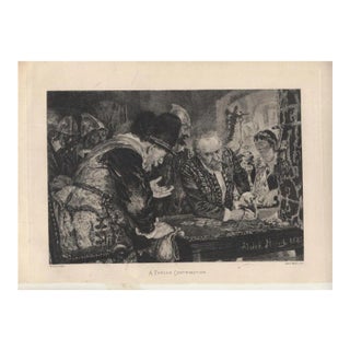 La Contribution Forcèe (A Forced Contribution) - by Adolph Menzel - 1885 1885 For Sale
