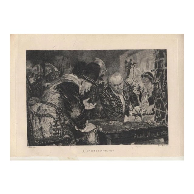 La Contribution Forcèe (A Forced Contribution) - by Adolph Menzel - 1885 1885 For Sale