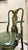 Mid 20th Century Mid-Century Chinoiserie Green Leather Arm Chairs - Queen Anne Style For Sale - Image 5 of 10