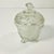 American Early 20th C. Antique Boho Chic Americana Pressed Glass Lidded Footed Candy Dish, Indiana Glass Attributed For Sale - Image 3 of 9
