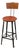 1940s Industrial Train Station Switchboard Operator Stool by Angle Steel For Sale