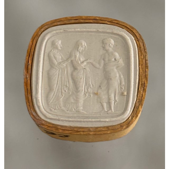 Antique White Antique Italian Grand Tour Plaster Intaglios - Set of 5 (Group #3) For Sale - Image 8 of 16