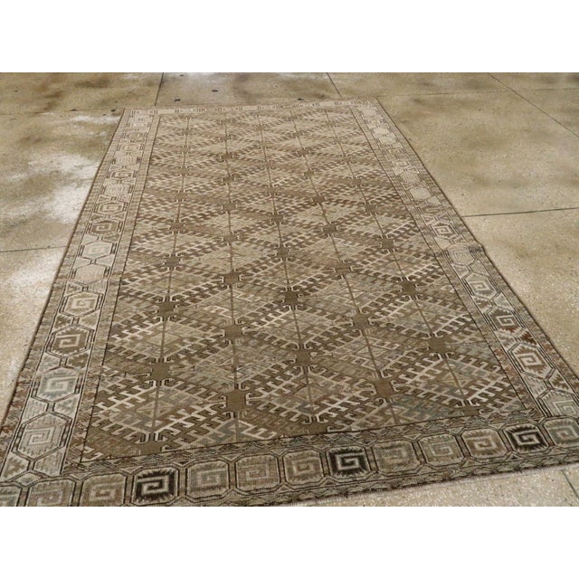 Galerie Shabab Collection Early 20th Century Central Asian Turkoman Carpet For Sale - Image 10 of 12