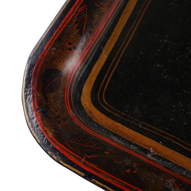 19th Century English Tole Tea Tray, C. 1800-20 For Sale - Image 5 of 8