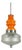 Mid-Century Orange & Frosted Glass Pendant Lamp from Targetti, Italy, 1970s For Sale