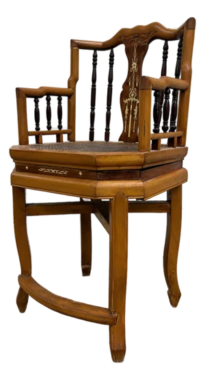 Antique Qing Style Asian Side Chair Hall Chair