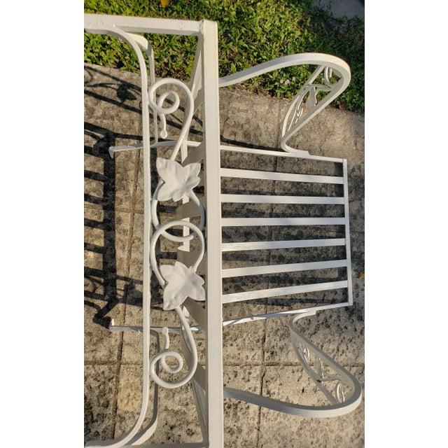 Mt Vernon Wrought Iron Chair Attributed to Salterini For Sale - Image 9 of 12