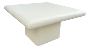 1980's Grasscloth Wrapped Square Coffee/Side Table in the Manner of Karl Springer