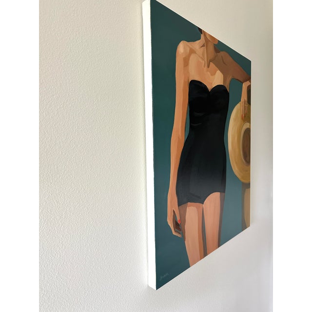 Textile "Timeless" Modern Oil Painting, by Jennifer Hohlfelder For Sale - Image 7 of 9