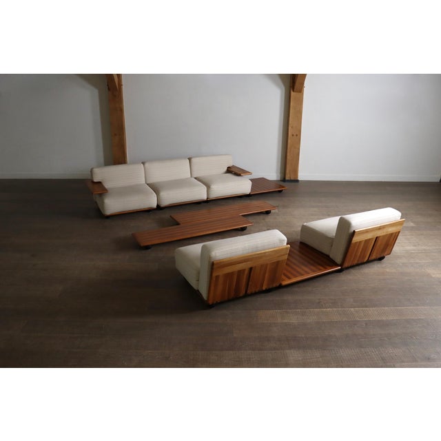 Complete pianura seating group, designed by mario bellini for cassina in 1971. the set consists of five seating elements...