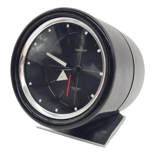 Vintage Space Age Electronic 6 Jewels Table Clock from GARANT, 1960s For Sale