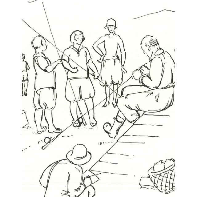 Modern Late 20th Century Y.b.r Swansons Lithograph For Sale - Image 3 of 4