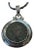Antique Roman Coin Pendant W Smooth Silver Bezel Setting For Sale