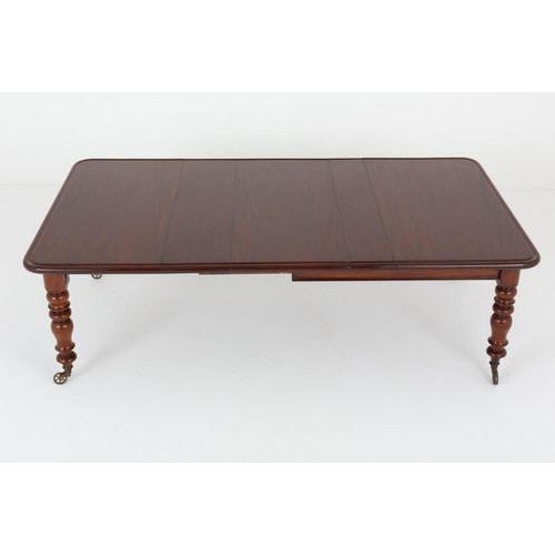 Irish Victorian Extending Dining Table in Mahogany For Sale - Image 6 of 6
