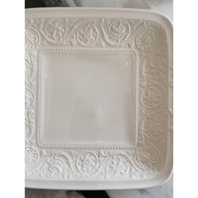 1930s 1930s Art Deco Era Wedgwood Patrician Square Handled Cake Plate For Sale - Image 5 of 9