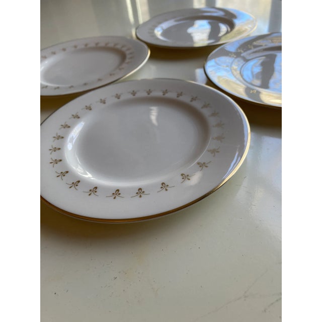 Traditional Vintage Syracuse China " First Love" Pattern Bread Plates- Set of 4 For Sale - Image 3 of 6
