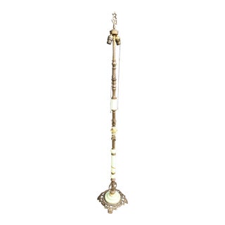 Brass & Onyx Floor Lamp For Sale