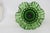 Fenton Green Thumbprint Style Ruffled Pedestal Large Compote Candy Dish 4570b For Sale - Image 14 of 15