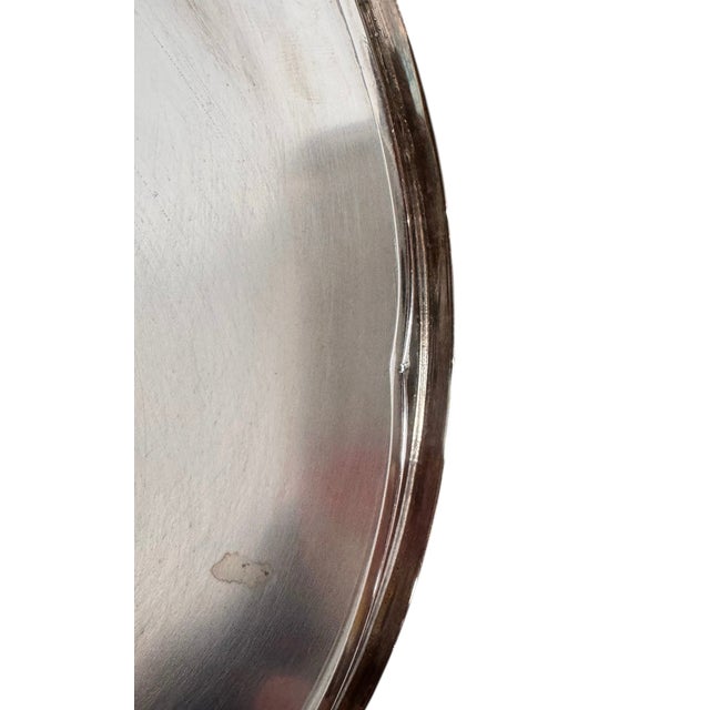 St. James Brazilian Modernist Silver Plate Serving Dish (C. 1980s) For Sale - Image 12 of 15