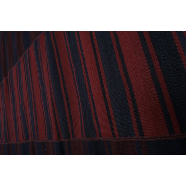Textile 1960s Turkish Striped Kilim Rug 6'8'' X 10'7'' For Sale - Image 7 of 10