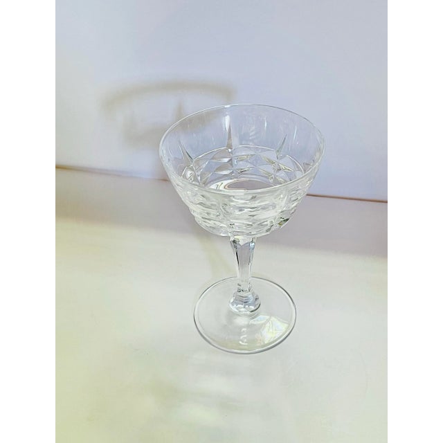 Transparent Late 20th Century Cristal D’Arques “Chateaudun”Champagne Glasses- Set of 4 For Sale - Image 8 of 10