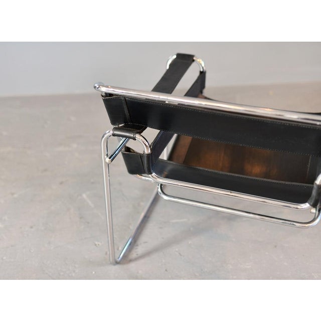 Black Bauhaus Model B3 Wassily Chair by Marcel Breuer, 1920s For Sale - Image 8 of 12