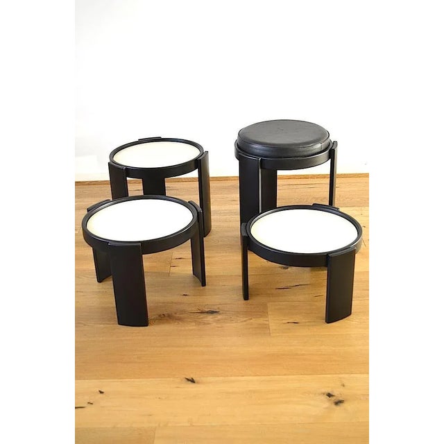 Model 780 Nesting Tables by Gianfranco Frattini for Cassina, 1960s, Set of 4 For Sale - Image 9 of 18