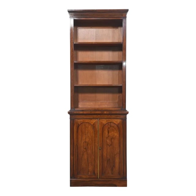 Rosewood Open Bookcase, 19th Century For Sale