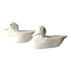 Vintage Handmade Duck Decoys Pair