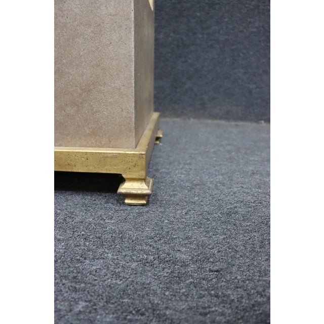 Hollywood Regency Painted Pedestal Stand For Sale - Image 9 of 10