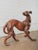 Hand-Carved Wooden Dog Sculpture in Dynamic Running Pose For Sale - Image 4 of 5