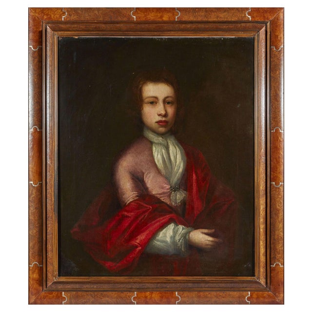 Flemish School Artist, Portrait of a Child, 17th Century, Oil on Canvas For Sale