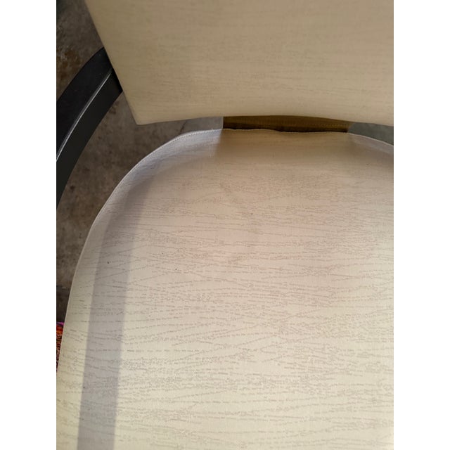 Vintage Contemporary Finished Dining Table & Set of 6 Matching Armchairs For Sale - Image 9 of 17