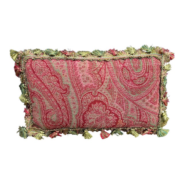 Antique Paisley Pillow For Sale