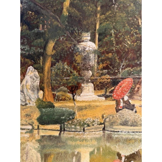 H. Jung, Kinkaku-ji (Golden Pavilion), Oil Painting on Canvas For Sale - Image 12 of 13