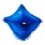 Large Stingray Glass Centerpiece Bowl 21" Oversize Blue Nautical Coastal Decor For Sale - Image 12 of 18