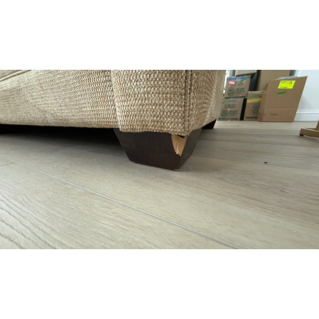 Bassett Furniture Attributed Bassett Custom L-Shaped Sectional Sofa For Sale - Image 4 of 4