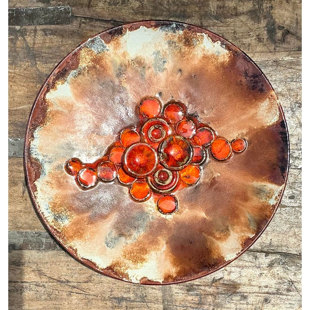 Vintage Danish Ceramic Mid-Century Modern Plate For Sale - Image 12 of 12
