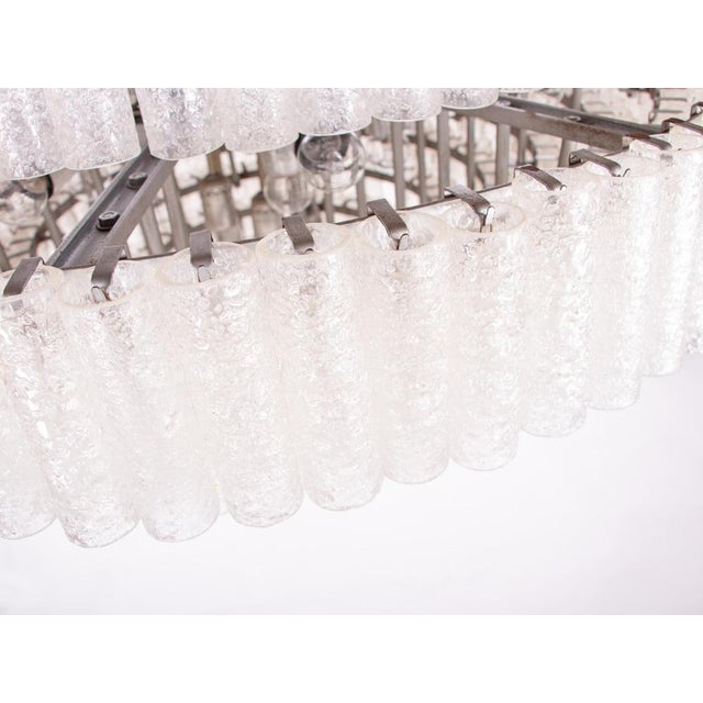 Large Murano Glass Tubes Ballroom Chandelier from Doria, 1960s For Sale - Image 6 of 16