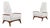 Mid-Century Modern Sculptural Walnut Lounge Chairs by Kroehler For Sale