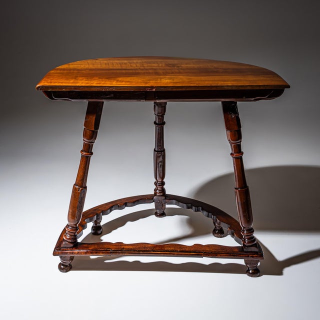 Baroque Baroque Demi-Lune Console Table, 1700s For Sale - Image 3 of 8