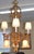1950s Louis XV French Style Gilt Bronze 6 Light Chandelier For Sale - Image 4 of 15
