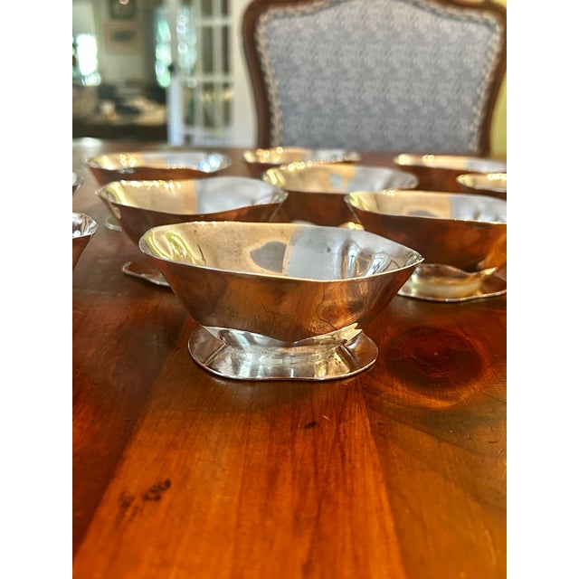 Contemporary Izabel Lam New York Modernist Silver Plated Sorbet Desert Bowls - A Set of 10 For Sale - Image 3 of 10