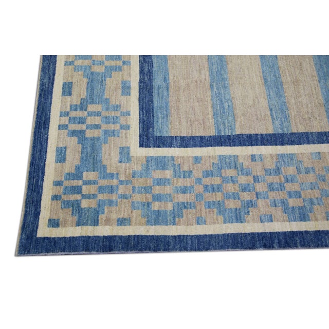 Modern Turkish Oushak Rug 9'10" x 12'1" For Sale In Houston - Image 6 of 10