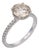 Contemporary Gia 2.18 Carat Fancy Color Diamond 18k White Gold Engagement Ring, Size 6.5 For Sale