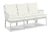 Casa Cosima Home Haven Outdoor Sofa in Canvas White with Canvas Navy Welt For Sale - Image 4 of 4