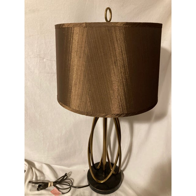 Uttermost Late 20th Century Uttermost Contemporary Abstract Brass Table Lamp For Sale - Image 4 of 7