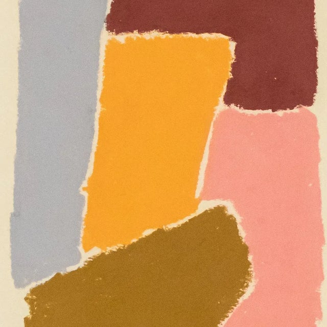 Abstract Abstract Oil Painting by French Artist Hortense Reynaud For Sale - Image 3 of 8