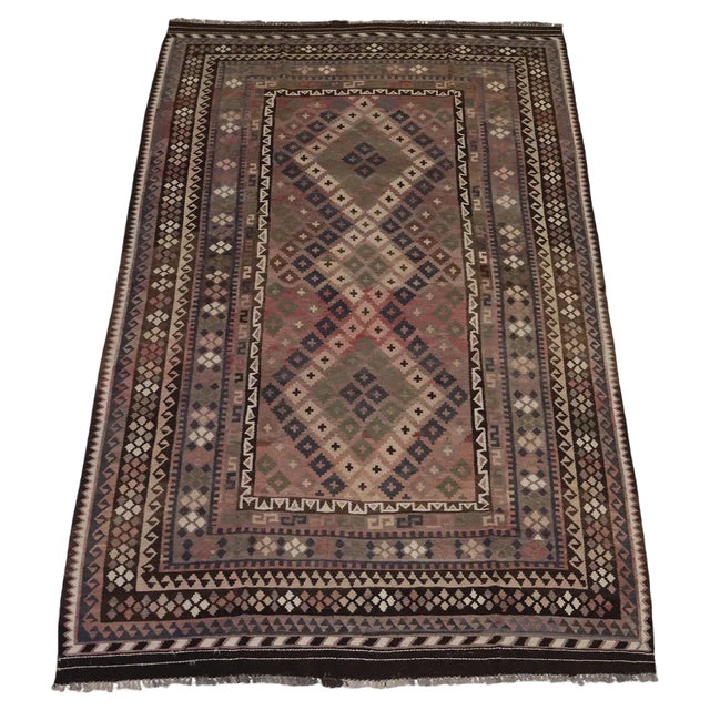 Afghan Kilim Rug, 1980s For Sale