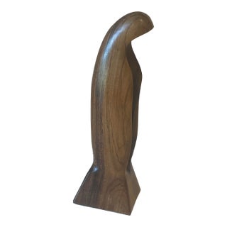 Vintage Madonna Modernist Abstract of the Virgin Mary Sculpture From Brazilian “Ipe” Iron Wood For Sale